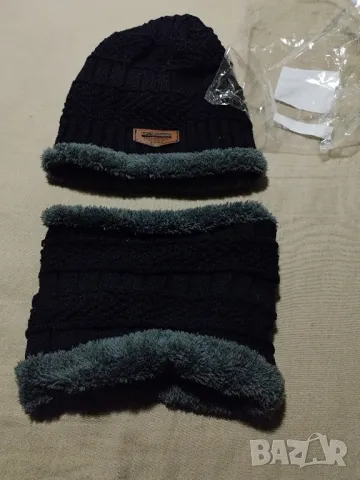 Комплект шапка и кръгъл шал за момчета

, снимка 1