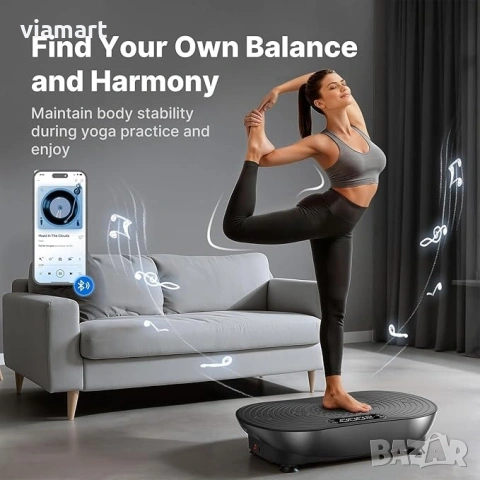 Вибро платформа MERACH V33 Black, Вибрираща платформа за отслабване, снимка 4 - Други спортове - 53464285