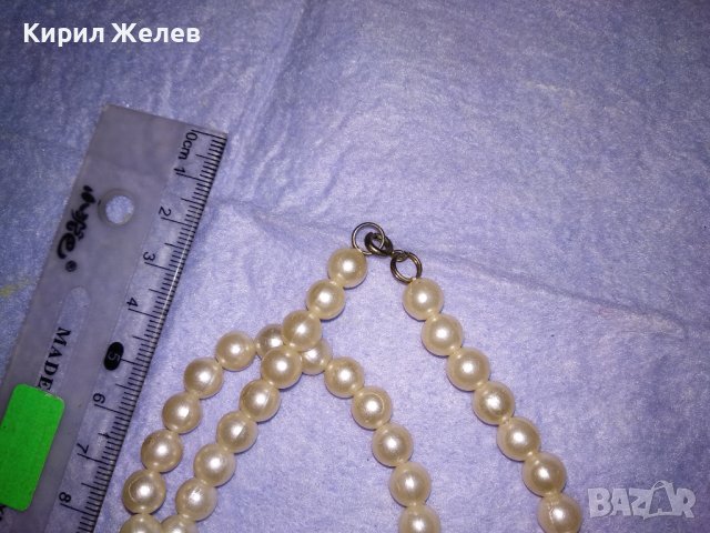 ПЕРЛЕНО КОЛИЕ ВИНТИДЖ ГЕРДАНЧЕ БИЖУ РЕТРО СТИЛ 34636, снимка 5 - Колиета, медальони, синджири - 39142111