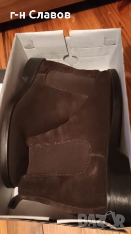 ZARA КОЖА Велур Боти, снимка 3 - Мъжки боти - 52100948