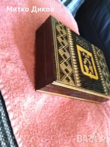 Дървена кутия Лвов Украйна от соца 200х140х55мм, снимка 4 - Декорация за дома - 41628101