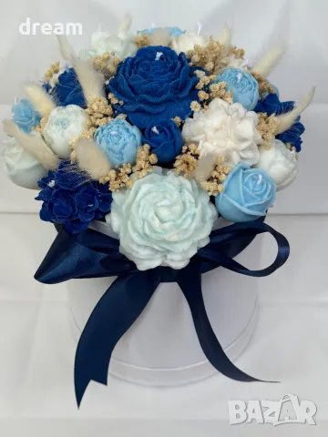 Букет от ароматни соеви свещи, снимка 4 - Подаръци за жени - 45482976