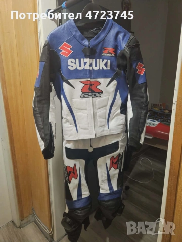 Suzuki оригинален кожен екип две части , снимка 2 - Спортни дрехи, екипи - 53660780