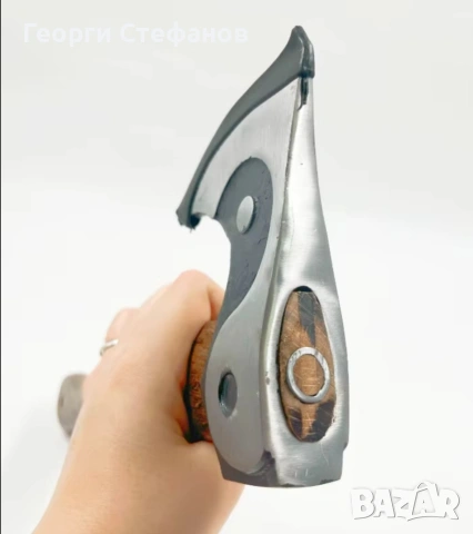 брадвичка от ковано желязо с дървена дръжка, снимка 3 - Други - 53721129