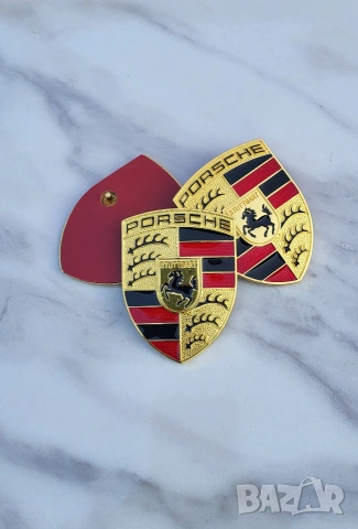 Емблема за Porsche / Порше емблеми / Porsche емблеми за преден капак, снимка 2 - Аксесоари и консумативи - 53338479