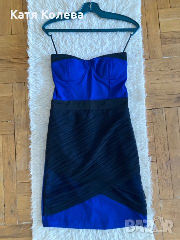 Нова синя мини рокля , снимка 3 - Рокли - 36010300