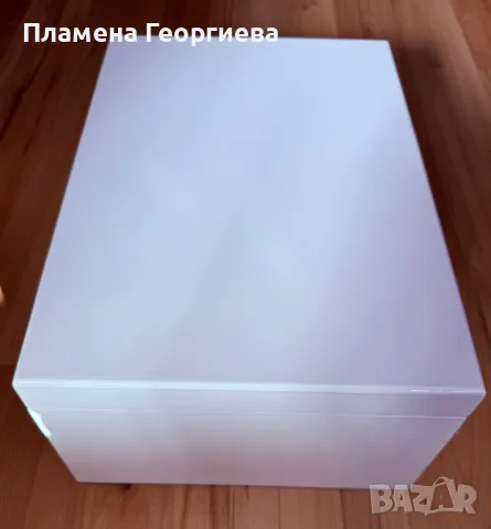 Луксозна Оригинална Кутия за Бижута с Капака Бяла, снимка 3 - Други - 48213558