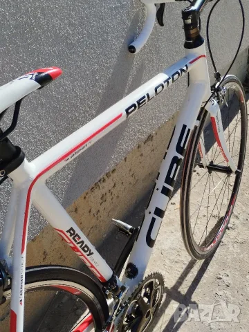 Отличен шосеен велосипед Cube Peloton / Shimano 105 / Fulcrum / Карбонова вилка/ Рамка 56 см., снимка 7 - Велосипеди - 56125634