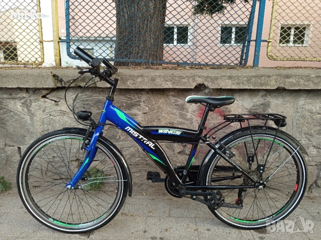 24 цола алуминиев велосипед с 7 скорости усилени капли като нов в перфектно състояние 