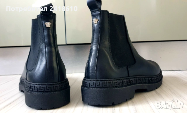 Versace Medusa Leather Ankle Boots Size 37/23.5см ОРИГИНАЛ! Дамски Боти от ест. кожа!, снимка 12 - Дамски боти - 53306711