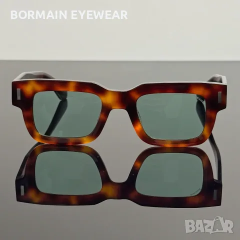Слънчеви очила BORMAIN ICON нови, UV400, зелени стъкла, прозрачна рамка, снимка 4 - Слънчеви и диоптрични очила - 56211134