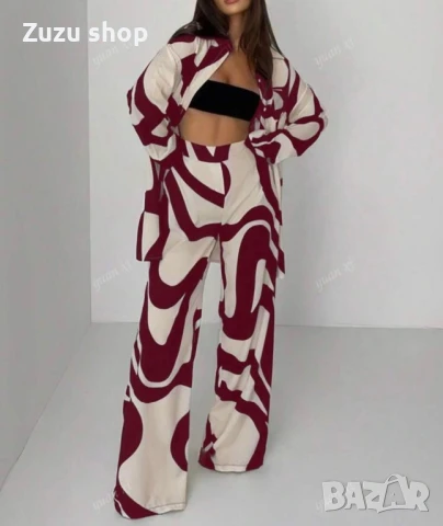 Дамски комплект риза и панталон, снимка 4 - Комплекти - 50783480