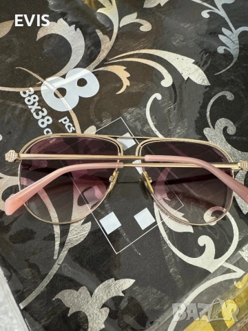 Продавам оригинални слънчеви очила MAJE – златно с пепел от рози (розово), снимка 5 - Слънчеви и диоптрични очила - 53247681