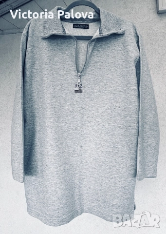 Худи/ блуза с цип LAURA GIANETTI унисекс, снимка 5 - Блузи с дълъг ръкав и пуловери - 52085204