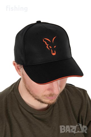Шапка Fox Collection Baseball Cap Black/Orange, снимка 3 - Екипировка - 41388848