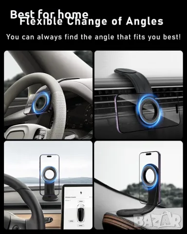 Магнитна поставка за телефон за таблото на колата  ZKJAYOE , снимка 3 - Аксесоари и консумативи - 50300941