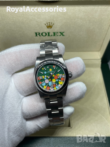 Дамски автоматичен часовник Rolex, снимка 2 - Дамски - 44573379