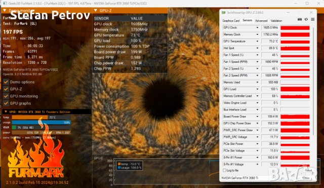 Продавам Nvidia RTX 3070 FE, Gigabyte 3070, RTX 3060TI FE, снимка 4 - Видеокарти - 53670913
