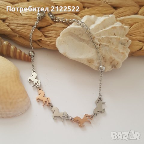 Гривни за крак от неръждаема стомана с мъниста, снимка 10 - Гривни - 40918700