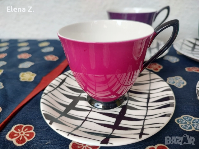 Royal Albert South Pacific - рядък сервиз, снимка 6 - Чаши - 52199669