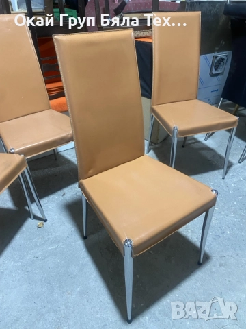 4 Елегантни 🤎 трапезни стола, снимка 5 - Столове - 56254950