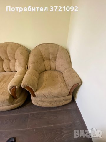 Диван със два фотьойла, снимка 3 - Дивани и мека мебел - 44400024