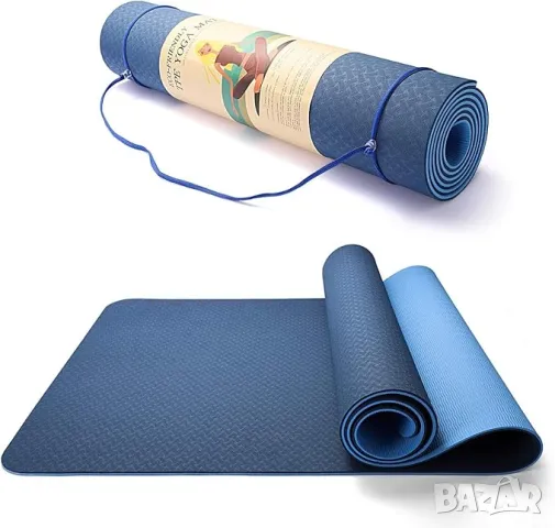 Постелка за йога пилатес 8 mm изключително дебела, екологично чиста, снимка 6 - Йога - 49756889