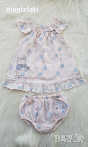 Бебешка рокля с гащички Мечо Пух  размер 6 месеца, снимка 8 - Бебешки рокли - 41005541