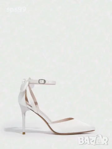 Елегантни дамски сатенени обувки на висок ток, N36, снимка 3 - Дамски обувки на ток - 49732562