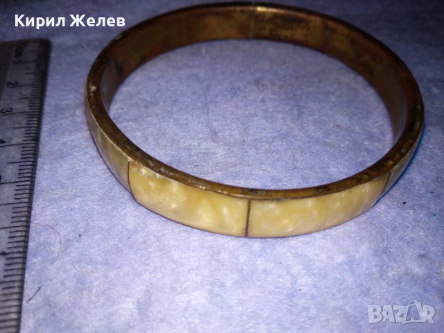 СТАРИННА АРАБСКА БРОНЗОВА ГРИВНА с ПОЛИРАН ЯСПИС МАЙСТОРСКА РЪЧНА ТРАДИЦИОННА РАБОТА 37512, снимка 5 - Антикварни и старинни предмети - 40837052