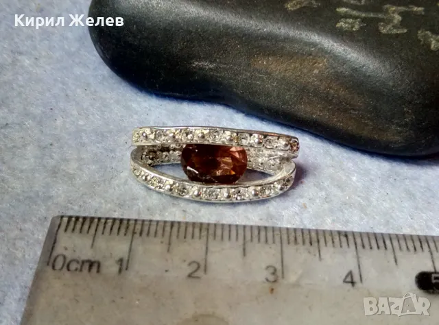 ПРЕКРАСЕН СКЪПОЦЕНЕН ПЕНДАНТ с ФАСЕТИРАН ИСКРЯЩИ ЦИРКОНИ АМЕТИСТ и БЯЛА ПОЗЛАТА 48842, снимка 7 - Колиета, медальони, синджири - 48842451