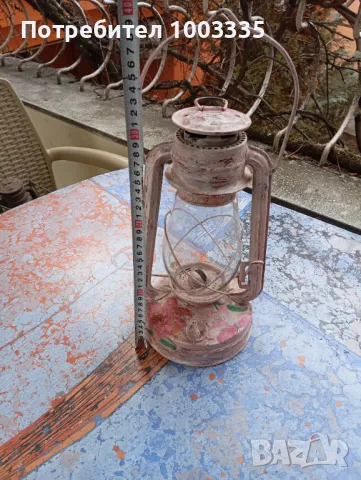 Стар ръчно рисуван фенер , снимка 5 - Други ценни предмети - 49194861