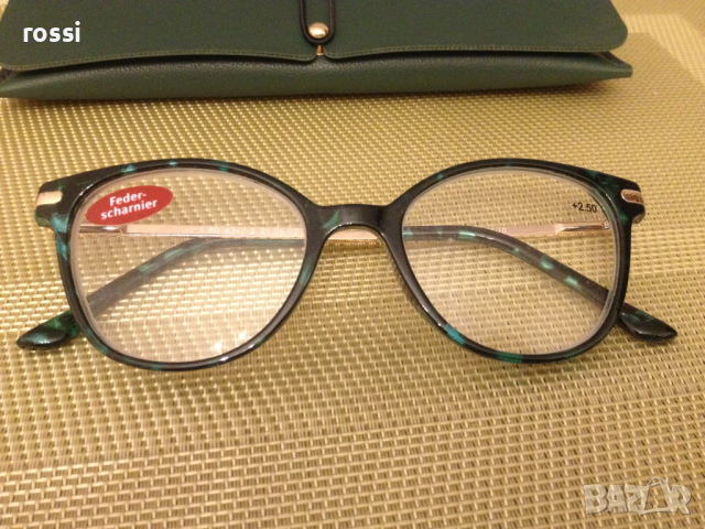 Нови немски очила за четене + 2,5 диоптъра шарнир луксозен калъф, снимка 10 - Слънчеви и диоптрични очила - 44535867