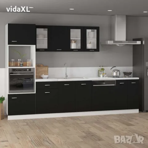 vidaXL Шкаф с чекмеджета "Lyon", черен, 40x46x81,5 см, инженерно дърво, снимка 2 - Шкафове - 56147787