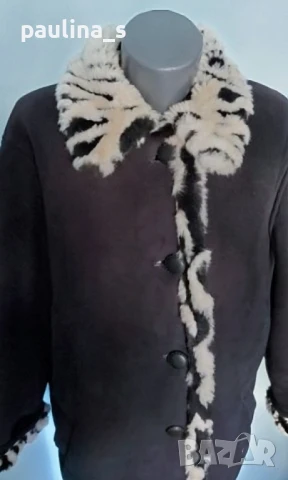 Два различни броя / Луксозен дамски кожух "bn" blanc noir със зебра принт , снимка 15 - Палта, манта - 44323367