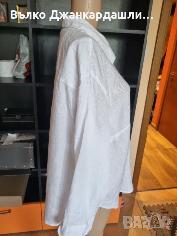 Ленена риза H&М, размер XL, снимка 3 - Ризи - 53094220