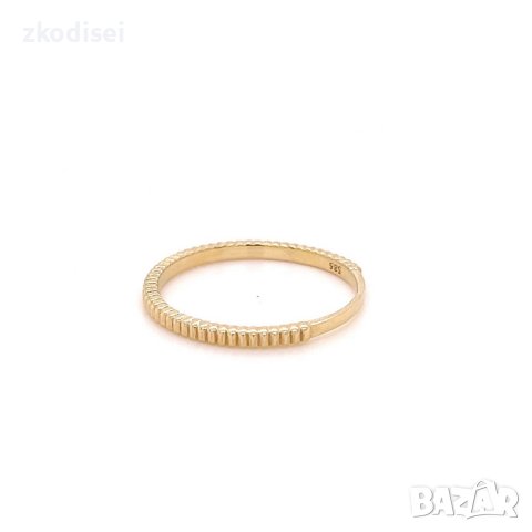 Златен дамски пръстен 1,21гр. размер:54 14кр. проба:585 модел:21883-4, снимка 3 - Пръстени - 44168054