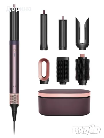 Dyson Airwrap Co-anda2x, Права + вълни, Jasper Plum с гаранция от Зора, снимка 2 - Маши за коса - 56227146