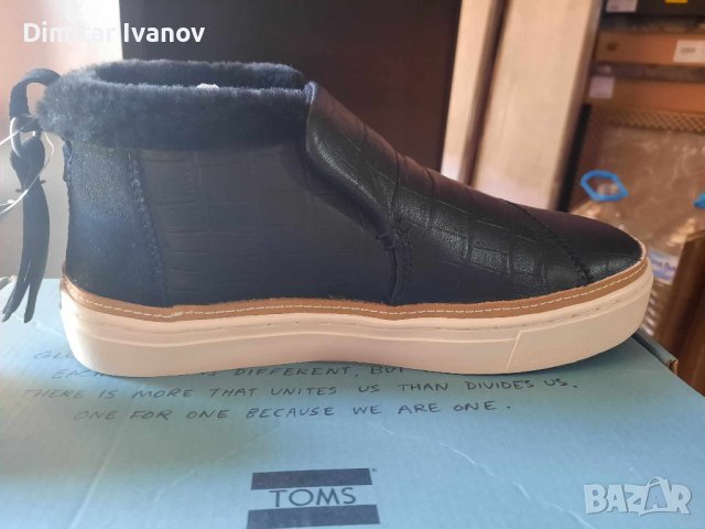 TOMS Paxton кожени обувки, снимка 4 - Дамски боти - 42512912