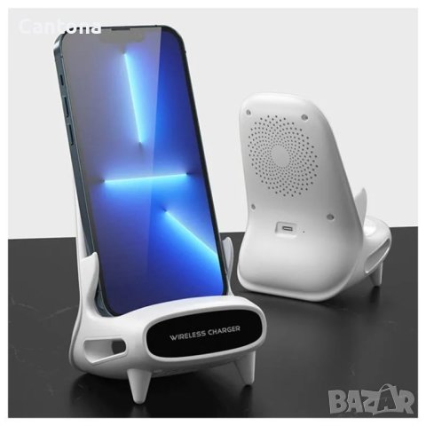 Бързо безжично зарядно с пасивен звуков усилвател M111 - 15W , снимка 6 - Безжични зарядни - 41441196