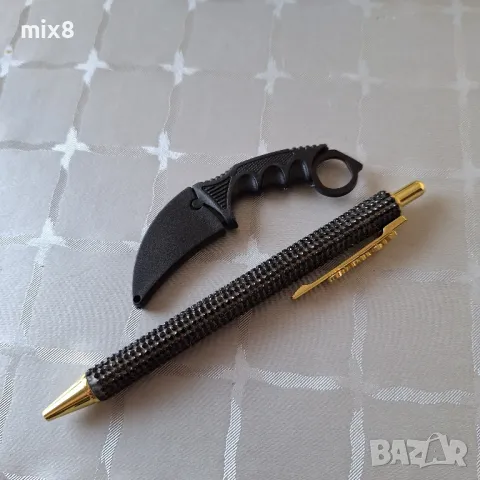 Мини нож карамбит ключодържател , снимка 2 - Ножове - 50175877