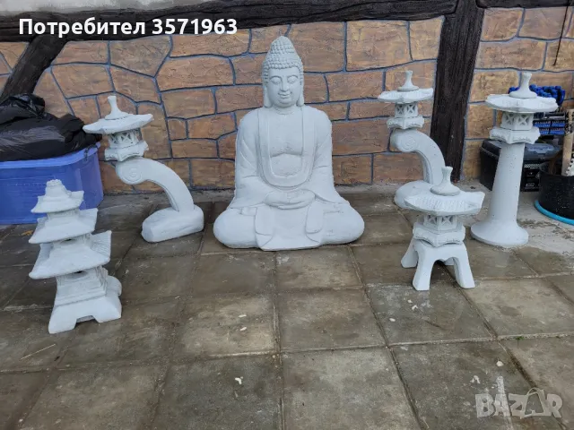 Градински фигури от бетон японски фенер/пагода, снимка 7 - Градински мебели, декорация  - 47400135