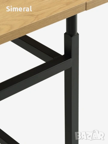 Нова сгаваема маса 75x38/84/130 цвят топъл дъб, снимка 5 - Маси - 53117769