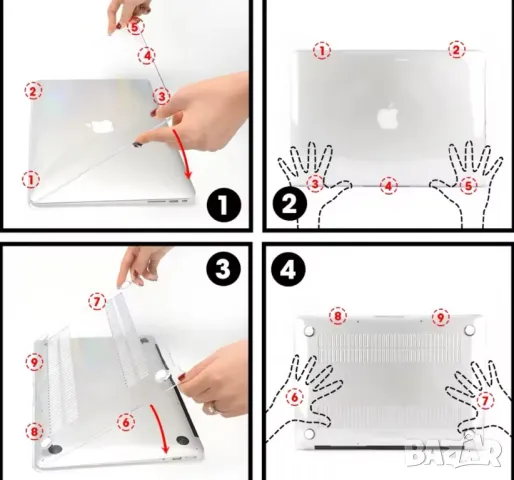 Твърд кейс за MacBook Pro A1990 A1707, снимка 3 - Калъфи, кейсове - 49030303