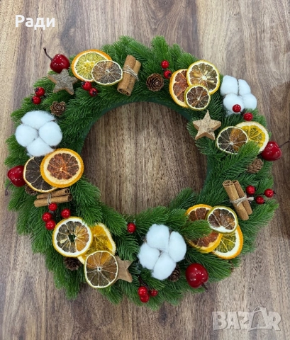 Коледен венец 45 см , снимка 2 - Декорация за дома - 52142995