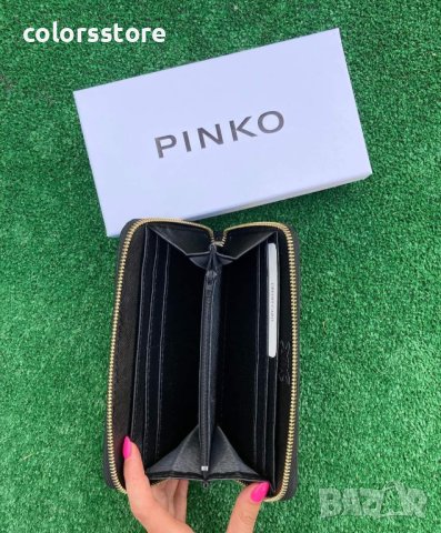 Черно портмоне  Pinko код SG17S-1, снимка 3 - Портфейли, портмонета - 41978276