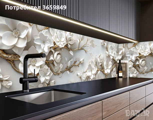 Гръб за кухня от 8 мм МДФ с принт, снимка 3 - Кухни - 50300047