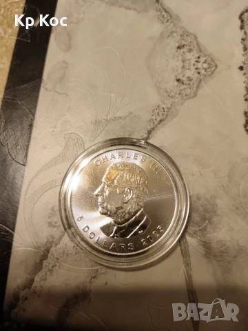 Сребърна монета Британия 1 оz 9999 Великобритания 2025, снимка 3 - Други ценни предмети - 52345914