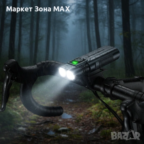 Мощен Led фар за велосипед и фенер 2в1 BL-SM-220 - сигурно и мощно каране, снимка 6 - Аксесоари за велосипеди - 53419730