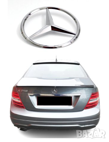 емблема за багажник задна емблема Мерцедес Mercedes-Benz 80мм хром, снимка 2 - Аксесоари и консумативи - 40645445